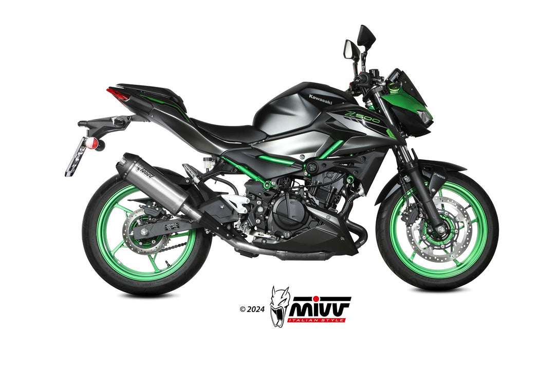 Terminale di scarico MIVV AK-1 INOX per Kawasaki Z500 2024-2025