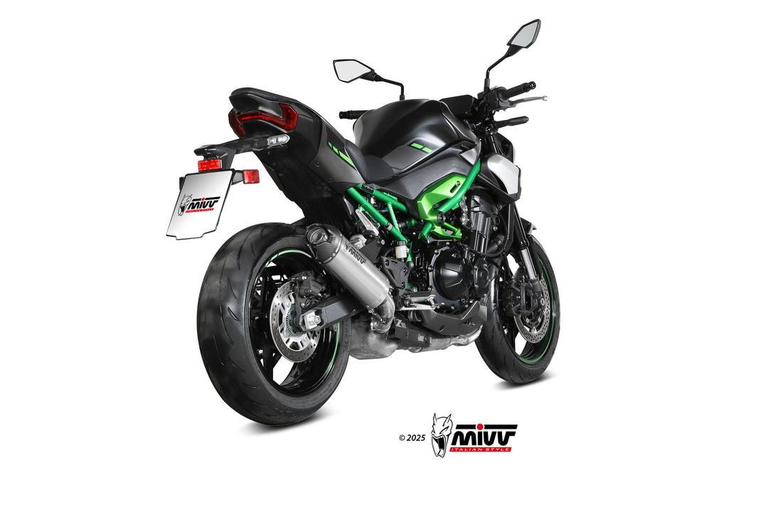 Terminale di scarico MIVV AK-1 TITANIO omologato per Kawasaki Z900 2025