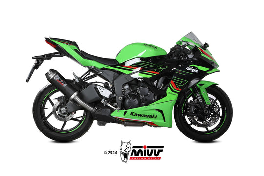 Terminale di scarico MIVV AK-1 per Kawasaki ZX-6R 2021-2025