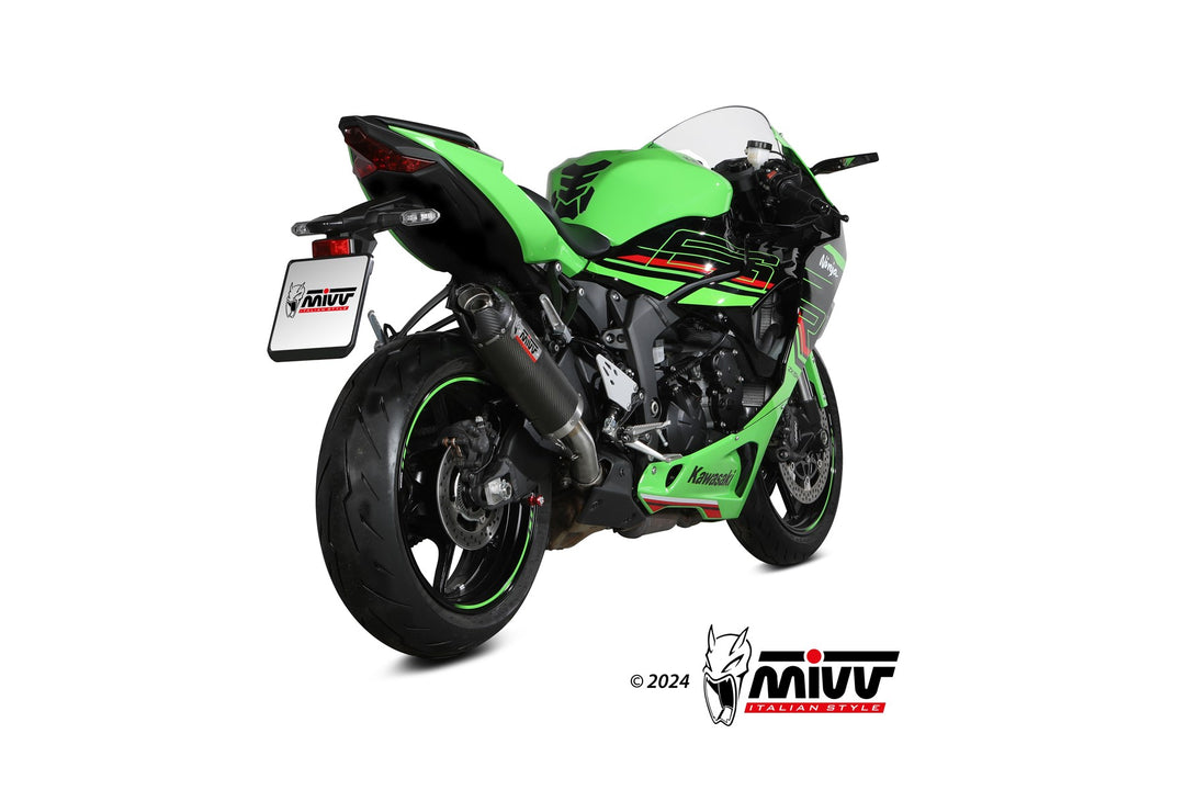 Terminale di scarico MIVV AK-1 per Kawasaki ZX-6R 2021-2025