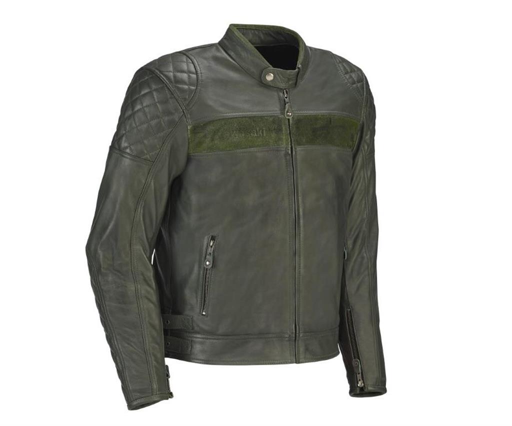 GIACCA LONDON OLIVE LEATHER (Uomo)