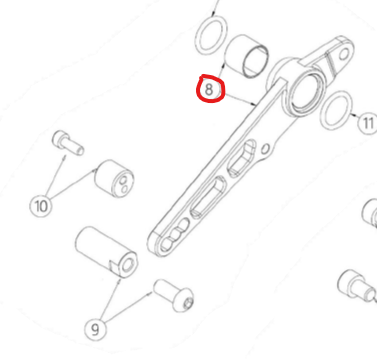 GRUPPO PEDANA DESTRA OHVALE GP2 BLACK DAL 2025