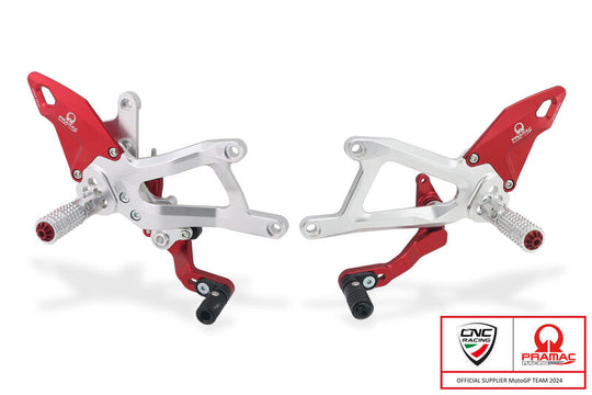CNC RACING Pedane regolabili Ducati Panigale V4 - Pramac Racing Limited Edition