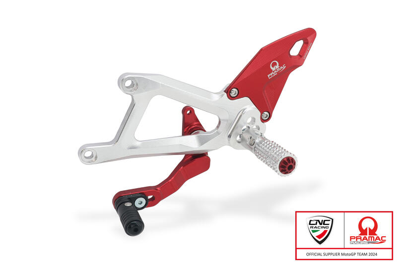 CNC RACING Pedane regolabili Ducati Panigale V4 - Pramac Racing Limited Edition
