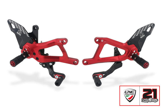 CNC RACING Pedane regolabili Ducati Panigale V4 - Troy Bayliss Limited Edition