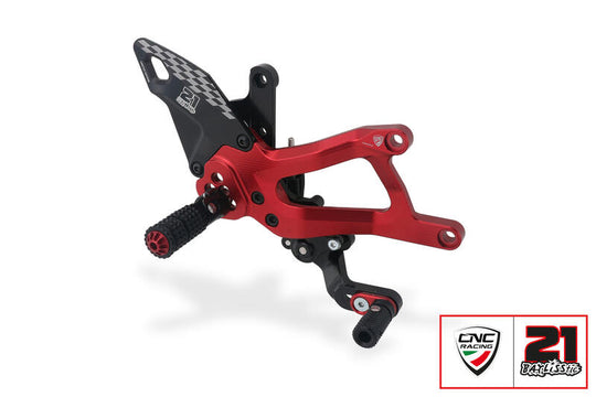 CNC RACING Pedane regolabili Ducati Panigale V4 - Troy Bayliss Limited Edition