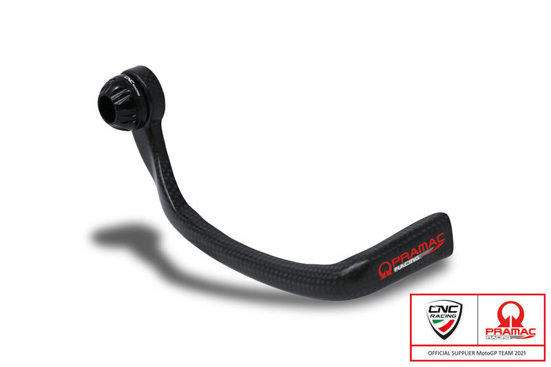 CNC RACING Brake-Guard Carbon Race - Protezione leva freno anteriore carbonio lucido - Pramac Racing Limited Edition