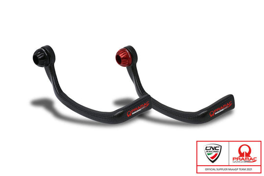 CNC RACING Brake-Guard Carbon Race - Protezione leva freno anteriore carbonio opaco - Pramac Racing Limited Edition