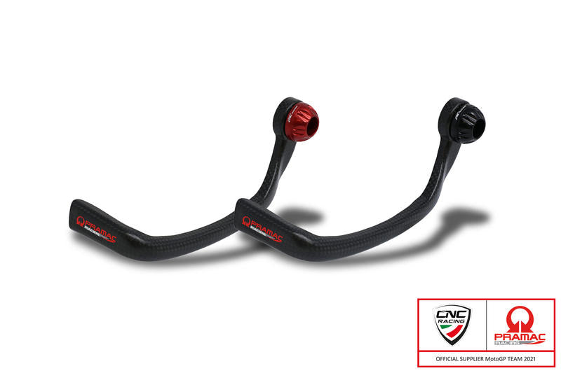 CNC RACING Clutch-Guard Carbon Race - Protezione leva frizione carbonio lucido - Pramac Racing Limited Edition