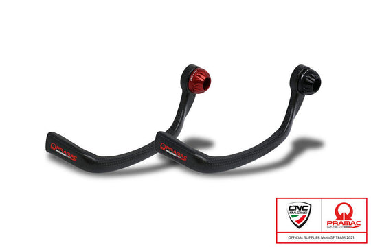 CNC RACING Clutch-Guard Carbon Race - Protezione leva frizione carbonio lucido - Pramac Racing Limited Edition