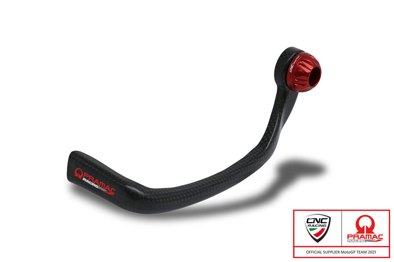 CNC RACING Clutch-Guard Carbon Race - Protezione leva frizione carbonio lucido - Pramac Racing Limited Edition