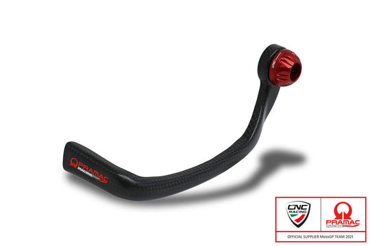 CNC RACING Clutch-Guard Carbon Race - Protezione leva frizione carbonio lucido - Pramac Racing Limited Edition