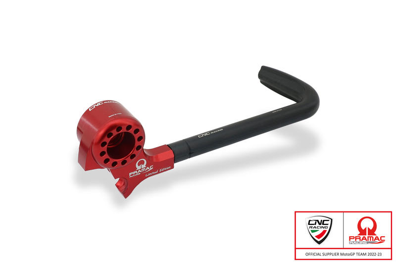 CNC RACING Lever-Guard Street - Protezione leva freno anteriore con attacco specchio - Pramac Racing Limited Edition