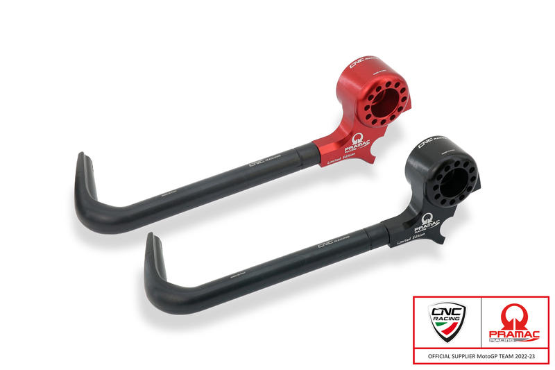 CNC RACING Lever-Guard Street - Protezione leva frizione con attacco specchio - Pramac racing Limited Edition