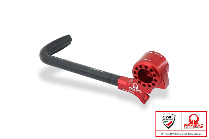 CNC RACING Lever-Guard Street - Protezione leva frizione con attacco specchio - Pramac racing Limited Edition