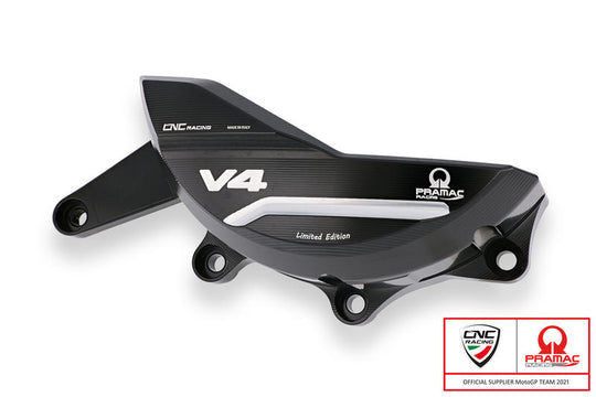 CNC RACING Carter protezione alternatore Ducati Panigale e Streetfighter V4 - Pramac Racing Limited Edition