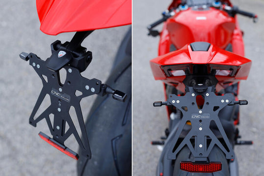 CNC RACING Portatarga regolabile Ducati Panigale V4 - Streetfighter V4 MY2025