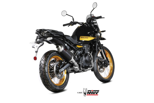 Terminale di scarico MIVV DAKAR INOX NERO omologato per Royal Enifeld Himalayan 450 2024