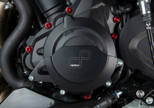 Lightech Protezione In Alluminio Copri Alternatore Lato Sinistro per Triumph Street Triple 765 R-RS-S- 2017-2025