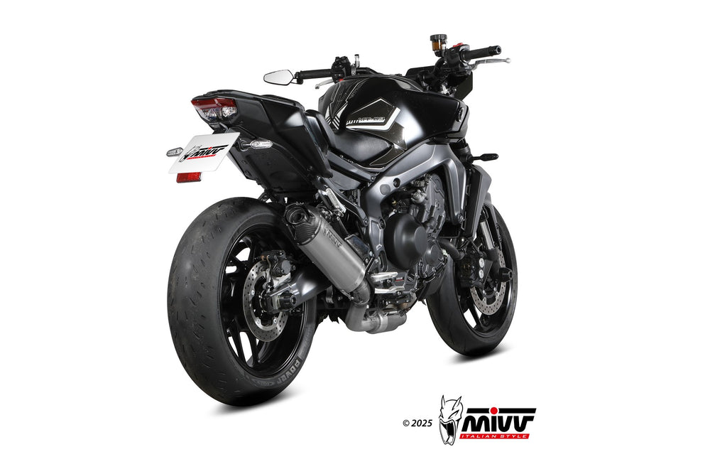 Impianto di scarico Mivv AK-1 con coppa in carbonio per Yamaha MT -09 2025