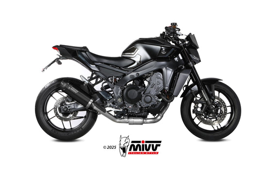 Impianto di scarico Mivv AK-1 INOX nero Omologato per Yamaha MT 09 - 09 SP 2024>