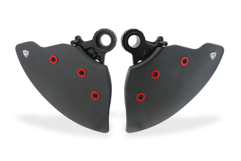 CNC RACING GP DUCTS EVO - Sistema Raffreddamento Impianto Frenante - Carbonio Lucido