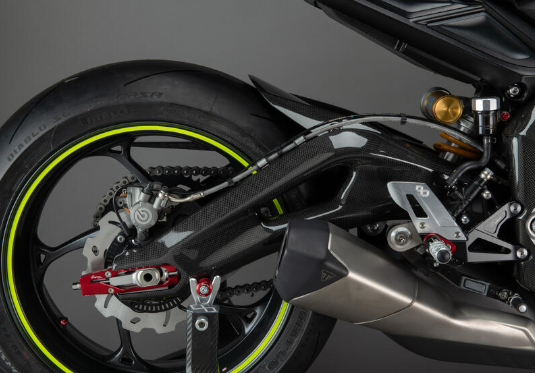 Lightech Protezioni Forcellone In Carbonio Lucido (Coppia) per Triumph Street Triple 765 R-RS-S-2017-2025