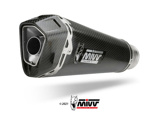 Terminale di scarico Mivv DELTA RACE CARBONIO per Honda CB 750 Hornet 2025>