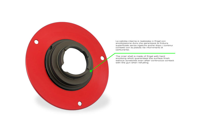 CNC RACING Tappo serbatoio carburante - Livrea Tricolore