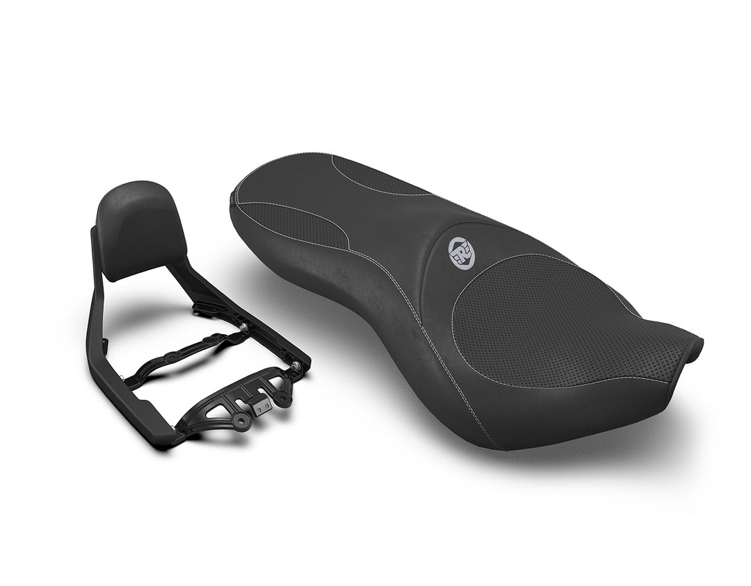 Kit sella doppia e schienalino Deluxe Touring neri Royal Enfield SuperMeteor 650 / KXQ00036