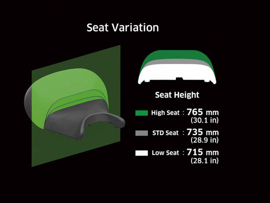 Sella alta (+30mm) ERGO-FIT™ Kawasaki Eliminator 500 - 500 SE 2024>