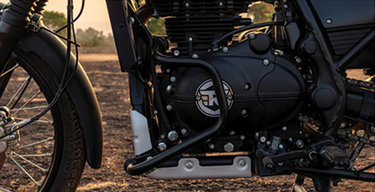 Barra paramotore nere Royal Enfield Himalayan 410/scram 411