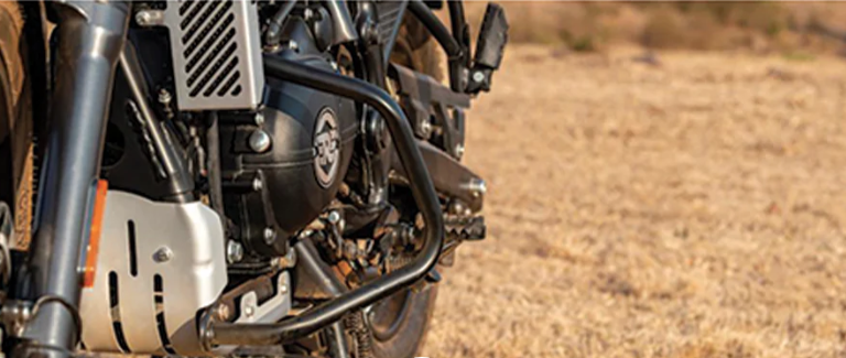 Barra paramotore nere Royal Enfield Himalayan 410/scram 411