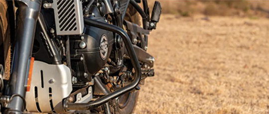 Barra paramotore nere Royal Enfield Himalayan 410/scram 411