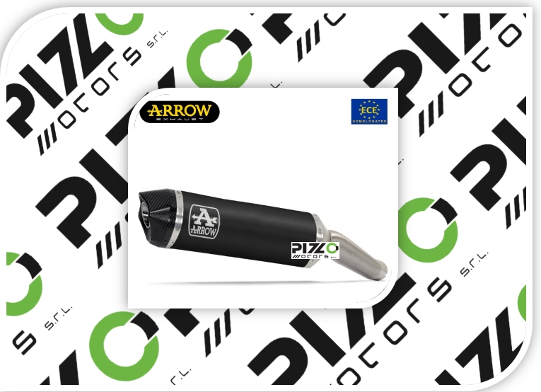 Terminale Urban Alluminio Dark Con Fondello Carbonio ARROW Per Xciting '21-'22