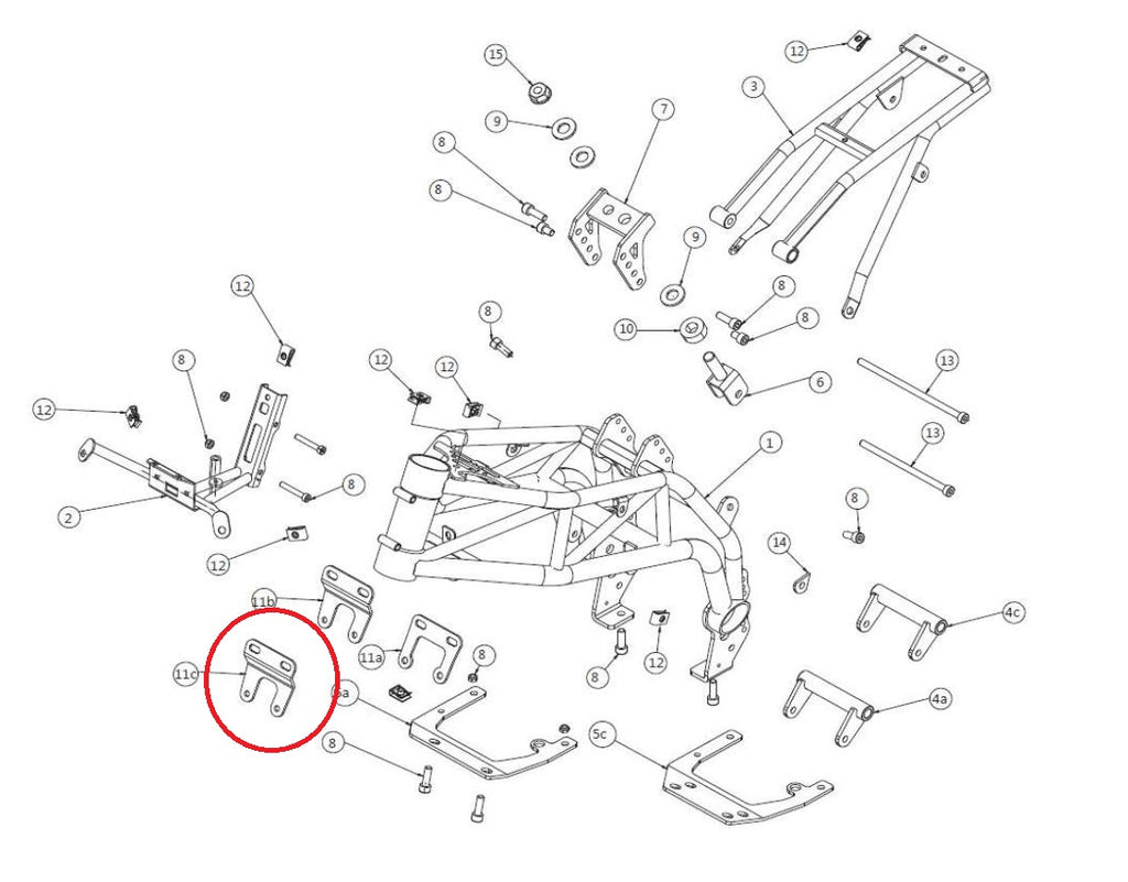 Fissaggio Anteriore Motore Ohvale 110 4S