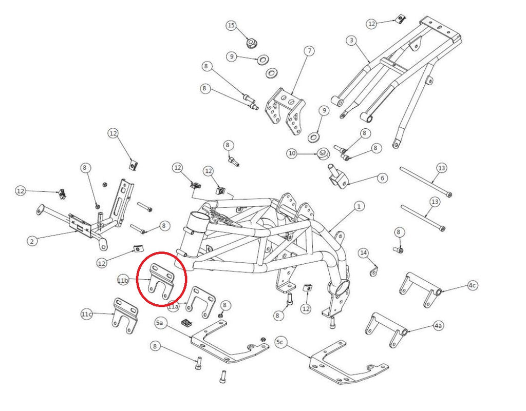 Fissaggio Anteriore Motore Ohvale 160 4S