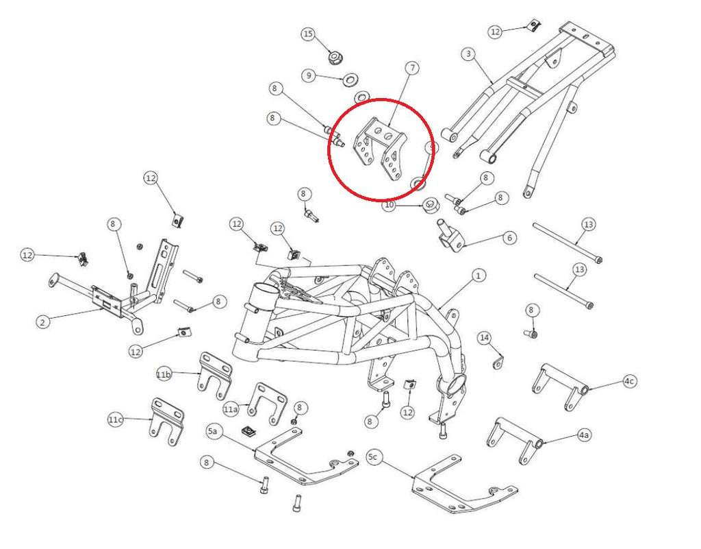 Fissaggio Reggisella E Ammortizzatore Ohvale GP-0