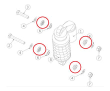 Carica l&#39;immagine nel visualizzatore di Gallery, Boccola Snodo Sferico Con OR Ohvale GP-0 / GP-2