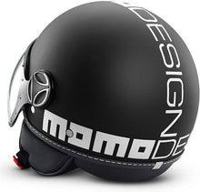 Carica l&#39;immagine nel visualizzatore di Gallery, MOMO DESIGN FIGHTER FGTR CLASSIC MONO NERO OPACO- BIANCO