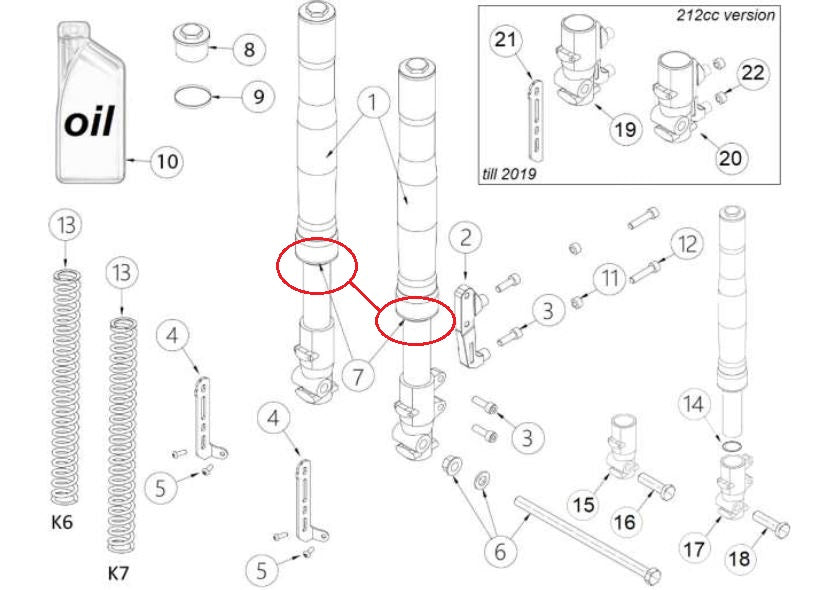 Kit Paraolio 33x46x11 per Gp-0 / GP-2 Diametro 33