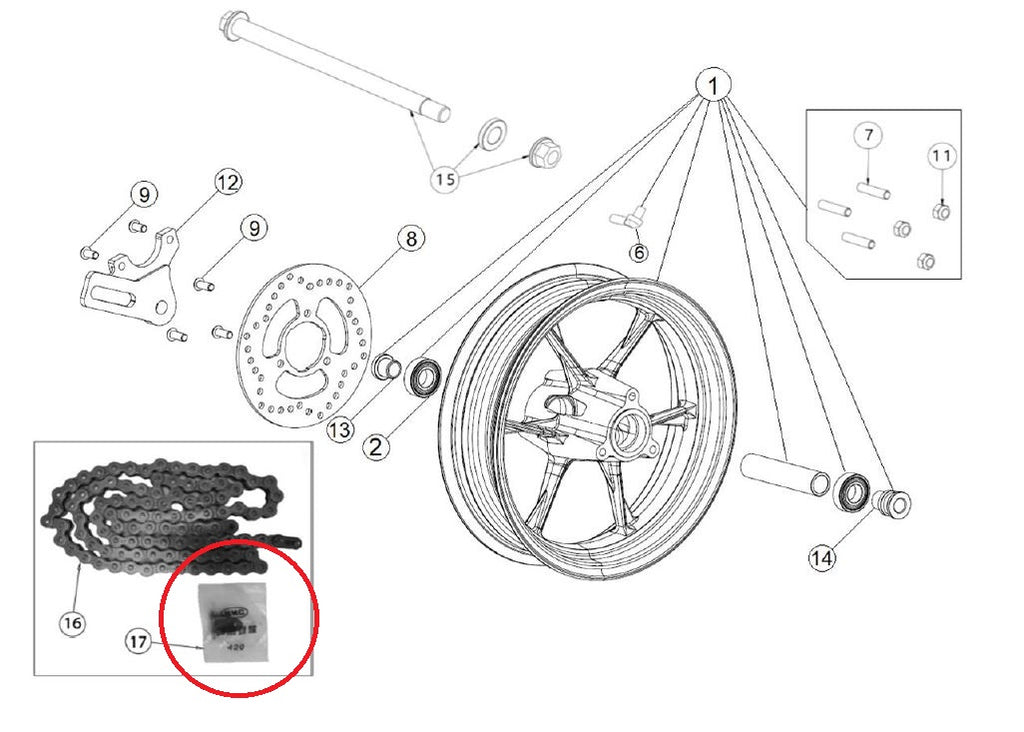 Maglia Giunzione Catena Regina Ohvale GP-0 / GP-2