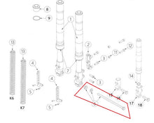 Carica l&#39;immagine nel visualizzatore di Gallery, Perno Ruota Anteriore Completo Ohvale GP-2