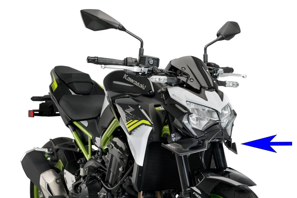 Spoiler Puig downforce per Kawasaki Z900 dal 2020 al 2023