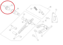 Carica l&#39;immagine nel visualizzatore di Gallery, Tampone Pedana Pedalino Originale Nylon Con Vite Di Fissaggio Ohvale GP-0/GP-2