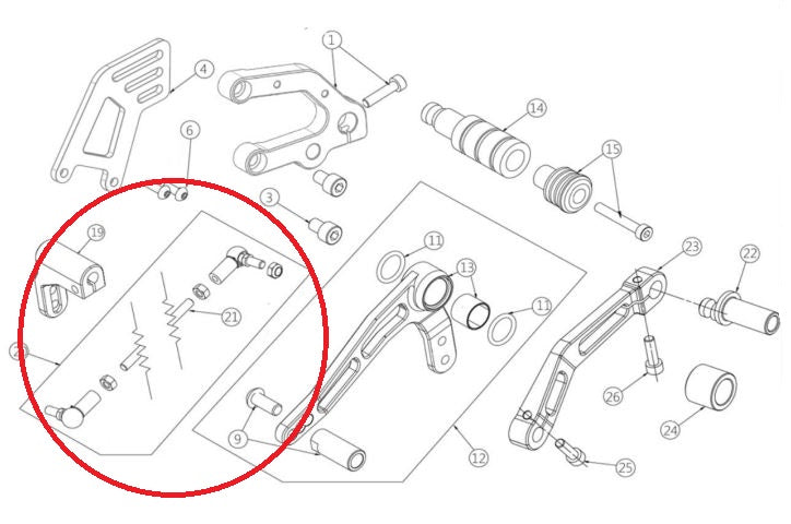 Tirante Completo Di Snodi Ohvale GP-2