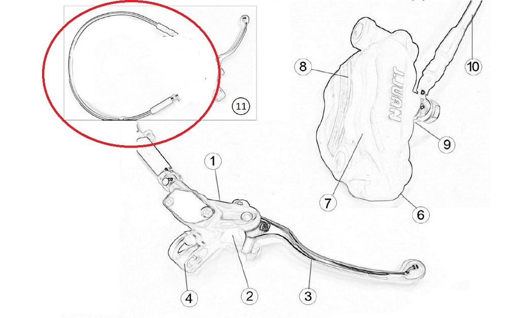 Tubo Freno Anteriore Ohvale GP-2