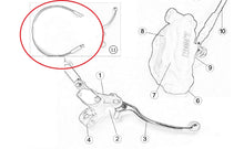 Carica l&#39;immagine nel visualizzatore di Gallery, Tubo Freno Anteriore Ohvale GP-2